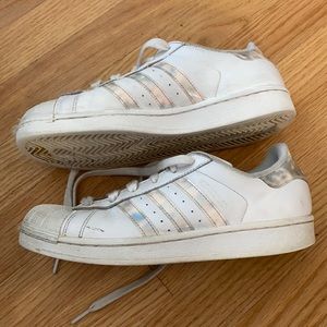 Adidas white tennis shoes size 8